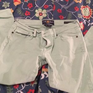 Light green lucky brand Zoe straight crop